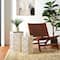 Glitzhome® White Floral Motif Hexagonal Garden Stool Set